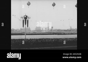 BEIJING - 1966 - Red Guards wave their little red books at the sight of Chairman Mao at a celebration of communist rule in Beijing, China's Tiananmen Square Stock Video Footage - Alamy