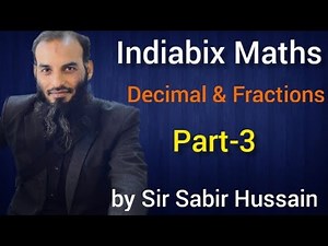Decimal & Fractions" Indiabix Maths Solutions"