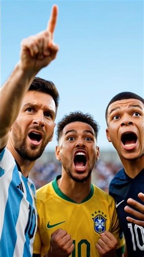 THE END OF THE WORLD! 😱 CR7 vs Meteor Asteroid (ft. Messi & Neymar Panic) #shorts #aa23 #viral