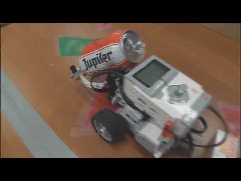 Programming the Lego EV3 robot to pick up a soda can