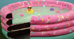 Kids Swimming Pool Made From Cake (Crazy DIY Idea!)