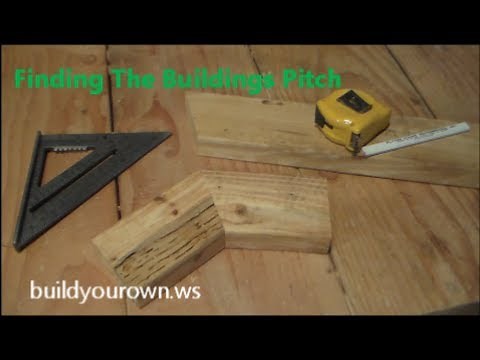 Finding truss pitch with a speed square