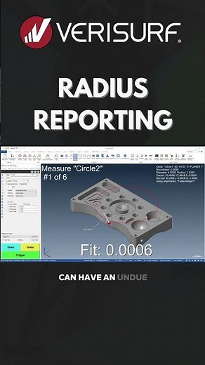 Verisurf - Radius Reporting #verisurf #cmmsoftware #metrology #