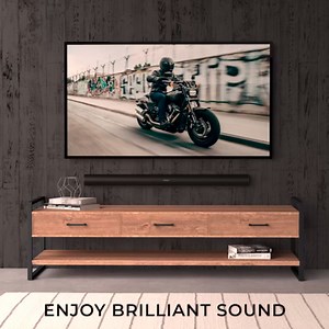 HumanCentric Wall Mount Compatible with Sonos Arc and Sonos Arc Ultra Sound Bar Only (Black), Mount on Wall Under TV, Floating Style, Hidden Design, Hardware Included