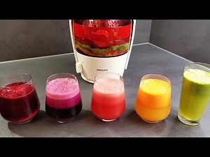 Colorful and Healthy Juices with Philips Centrifugal Juicer HE1855