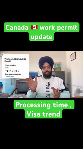 Canada work permit New update & Processing time