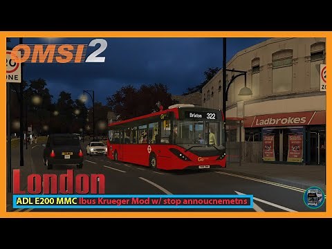 Omsi 2: ADL Enviro 200 MMC w/ London Krueger Blinds & stop annoucnements | Addon London route 322