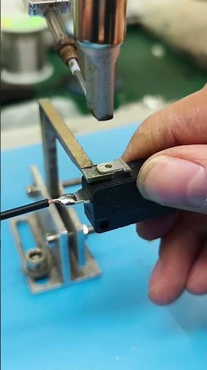 Microswitch automatic soldering process- Good tools and machinery make work easy
