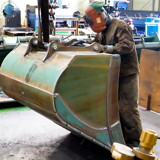 496K views · 13K reactions | The process of making lightest excavator bucket. Metal processing factory in Korea | Process everything factory’s | Facebook