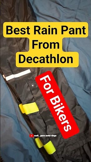 Best Rain Pant for Bikers, Decathlon #bikinglife #RainGear #BikeCommuting #RainProof #DecathlonGear
