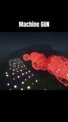 MINECRAFT MACHINE GUN | #minecraft #minecraftmemes