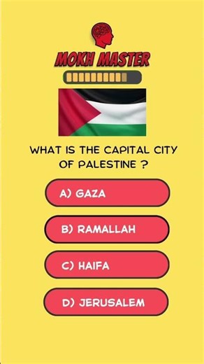 Do You ACTUALLY Know Palestine? 🇵🇸🧠 #trivia #geography #shorts #quiz