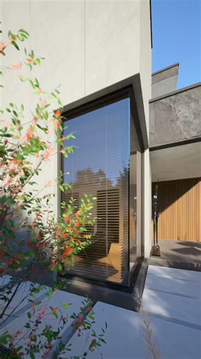 2.2K views · 38 reactions | Modern Villa design, features clean lines, large windows, and a mix of concrete and wood elements. The landscaping with trimmed plants and grasses complements the sleek, contemporary style. The clear sky enhances the building's sophisticated appearance. . . #modern #villa #house #housedesign #architectural #exteriordesign #landscape #byioneremciuc #ioneremciucarchitects | Ion Eremciuc Architects | Facebook