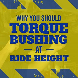 26 reactions | During control arm installation bushings must be torqued at ride height to optimize life. Watch MOOG Senior Engineering Lab Technician, Steve Schmitt, demonstrate why: bit.ly/3L5JDyw | MOOG Parts | Facebook