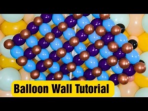 How to create a Balloon wall Tutorial