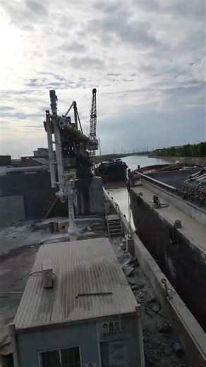 Ship unloader: Large-scale, specialized bulk cargo handling equipment for ports.