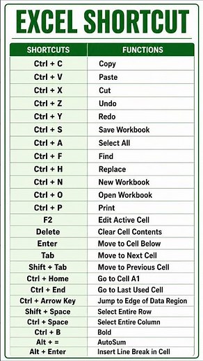 Excel Shortcut Keys for Data Entry #excelshortcuts #dataentry #shortcutkeys #computershortcut #short