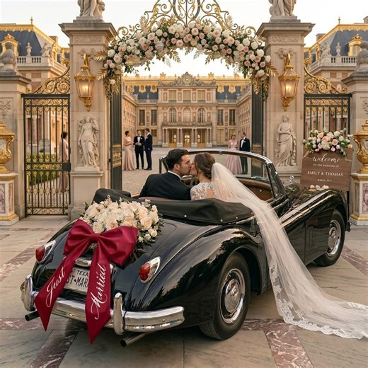 Just Married Car Bow – Elegant Wedding Getaway Car Decor - Etsy