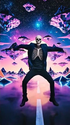Funny Skeleton Dance 💀🔥 Viral EDM Dance Moves | AI Animation Shorts #song