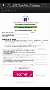 TVI NCOI Assessment #DEPED #teacher #NCOI | Sir Francis Francis TV