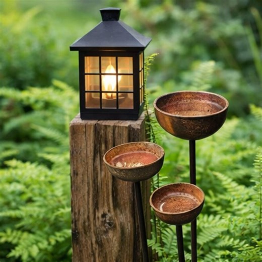 Metal Bee Rain Catcher Garden Stakes – Rustic Farmhouse Outdoor Decor, Set of 3 - Etsy