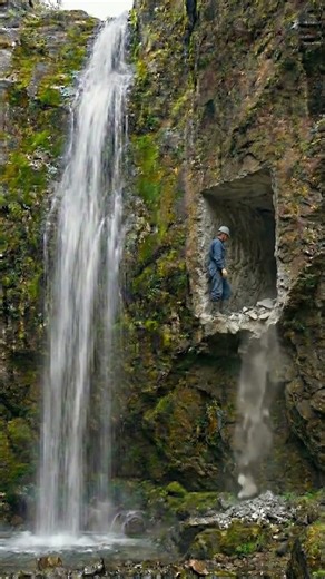 I Built a Secret Cave House Behind a Waterfall | ASMR Build