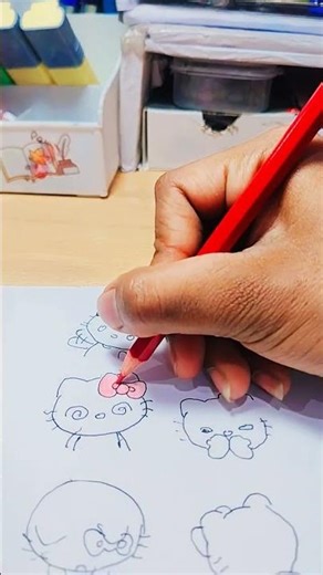 Homemade sticker hello kitty 😺😺💗💗