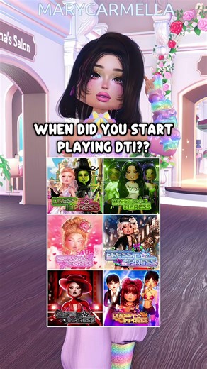 DRESS TO IMPRESS WHEN DID YOU START PLAYING DTI? #roblox #dresstoimpress #dti