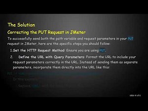 How to Successfully Send a PUT Request with Path Variables and Request Parameters in JMeter