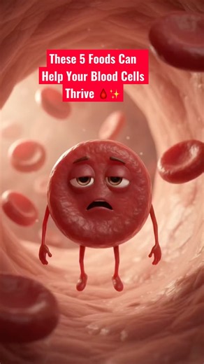 These 5 Foods Can Help Your Blood Cells Thrive 🩸✨ #youtubeshorts #shorts #nutrition