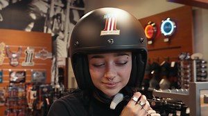 Considering a new helmet? In This video, Tess compares 2 popular styles the Half and the 3 quarter. Remember April is National Check Your Helmet Month and they only last about 3-5 years depending on usage. #harleydavidson #safetyfirst #bettersafethansorry | Trev Deeley Motorcycles