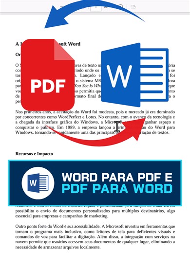 Como Converter PDF e Word Facilmente