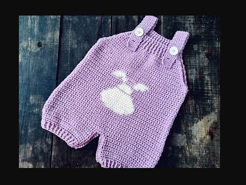 Overol, ranita, enterito a CROCHET para bebé Parte 1 ¡Paso a paso!