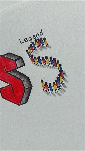 How to draw letter "S" beginner to legend ✨ #drawing #tutorial #howtodraw #sketch #art #shorts