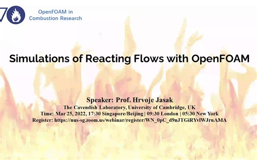 Simulation of Reacting Flows with OpenFOAM