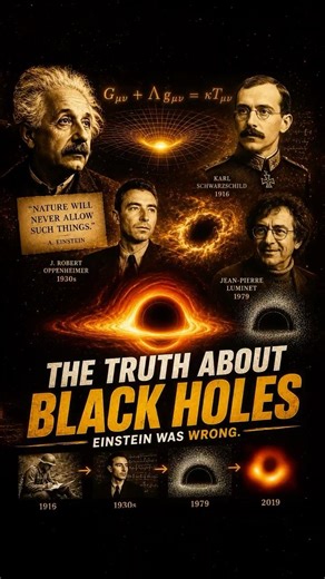 Einstein Didn’t Believe Black Holes Were Real #einstein #blackhole