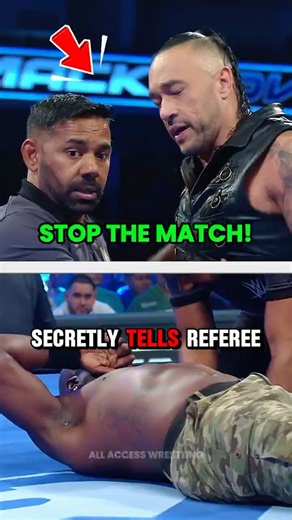Damian Priest Secretly Tells Referee to Stop Match After R-Truth's Injury 😲 #wwe #wwesmackdown