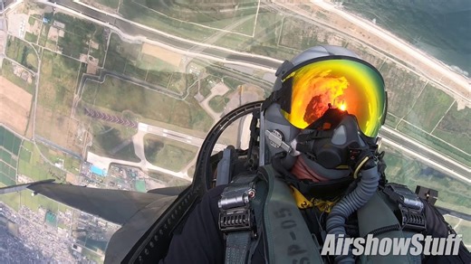 Inside the Cockpit - F-16 Viper Demo at Matsushima Air Festival