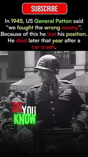 Why General Patton Was Removed After WW2: The Slap That Ended His Career #shorts #history #ww2 #wwii