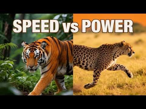 Cheetah vs Tiger – Speed vs Strength 🐆🐅 Who Wins?