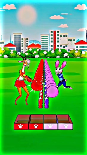 Zootopia - Balloon Challenge, which team will win?#zootopia2 #usashorts #usa #ronaldo #america