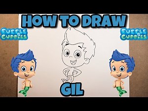 HOW TO DRAW GIL | BUBBLE GUPPIES | Easy Step-by-Step Tutorial | FOR KIDS