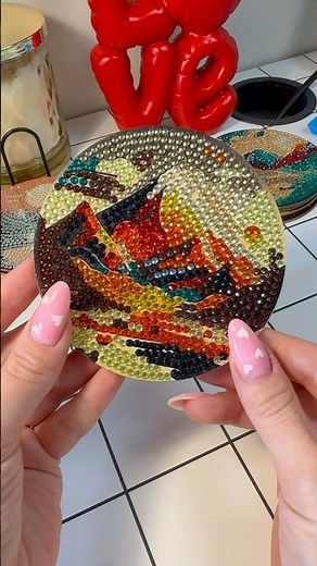 Diamond Painting Coaster DIY: Sparkle Your Space!✨