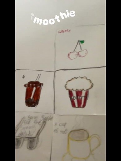 Drawing a smoothie 🥛🧁🍓 #drawing