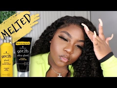 GOT 2 BE GLUE & FREEZE SPRAY LACEFRONT INSTALL || SUPER EASY || TINASHE HAIR JERRY CURL