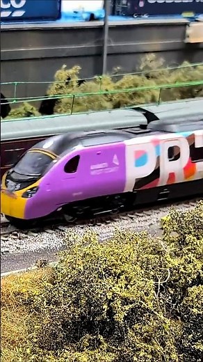 🌈🚝 Rainbow Train - The Pride Pendolino #modelrailway #train #shorts