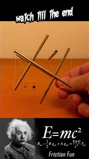 Six Brass Struts FLOAT Like Magic – SIGMA PHYSICS TEACHER Explains It! ⚡ #shorts