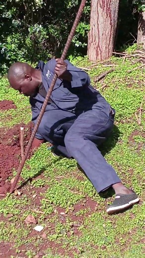 Pole mounting structures foundation preparation for the solar floodlight with CCTV camera install