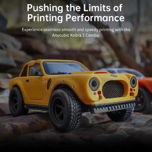 ANYCUBIC Kobra 3 Combo AE Multi-Color 3D Printer