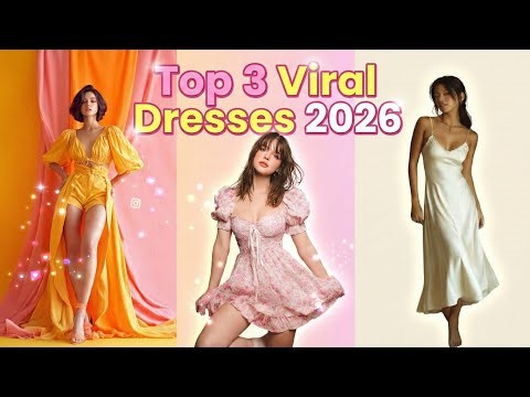 Most Viral Dresses of 2026 | Bold Colors, Puff Sleeves & Satin Slip Trends Explained